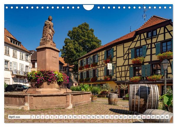 Produktbild: Die Els&auml;sser Weinstra&szlig;e (Wandkalender 2026 DIN A4 quer), CALVENDO Monatskalender