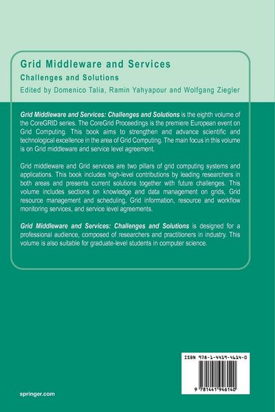 Produktbild: Grid Middleware and Services
