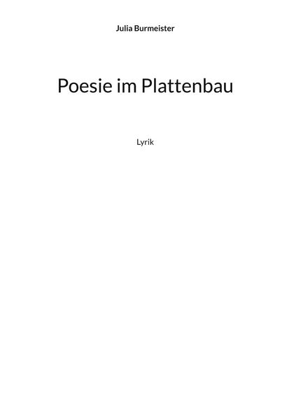 Produktbild: Poesie im Plattenbau