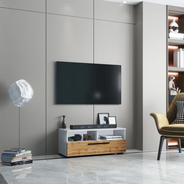 Produktbild: Holz TV Lowboard M&ouml;bel Fernsehschrank Arila XL