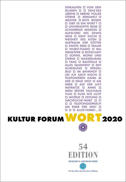 Produktbild: Kultur Forum Wort 2020