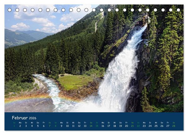 Produktbild: Bergwelt Hohe Tauern - Wandergenuss in alpiner Landschaft (Tischkalender 2026 DIN A5 quer), CALVENDO Monatskalender