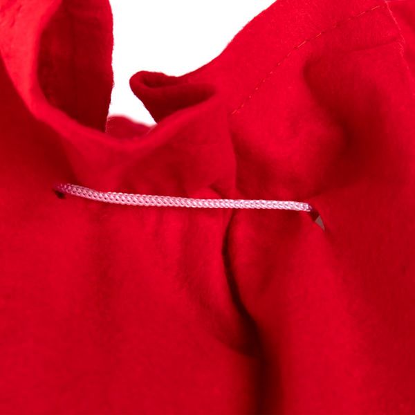 Produktbild: Idena Sack aus Filz WH 100% Polyester mit Motiv rot 90x60cm