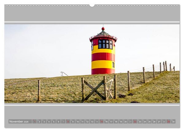 Produktbild: Der Pilsumer Leuchtturm (Wandkalender 2026 DIN A2 quer), CALVENDO Monatskalender