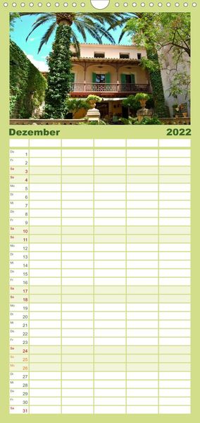 Produktbild: Familienplaner MALLORCA zum VERLIEBEN (Wandkalender 2022 , 21 cm x 45 cm, hoch)