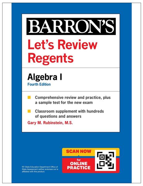 Produktbild: Let's Review Regents: Algebra I, Fourth Edition