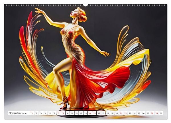 Produktbild: Elegant dancers (High Quality Premium Wall Calendar 2026 DIN A2 landscape),CALVENDO 12 Month Wall Calendar