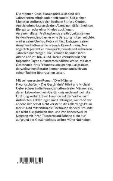 Produktbild: Drei M&auml;nner Freundschaften - Das Gest&auml;ndnis