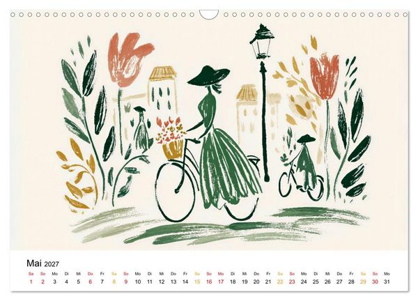 Produktbild: Ein Jahr in sanften Farben (Wandkalender 2027 DIN A3 quer), CALVENDO Monatskalender