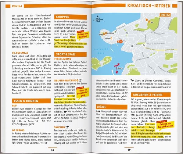 Produktbild: MARCO POLO Reisef&uuml;hrer Kroatische K&uuml;ste Istrien, Kvarner