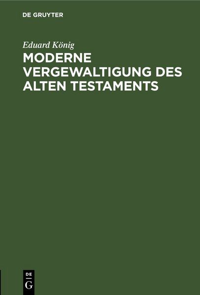 Produktbild: Moderne Vergewaltigung des Alten Testaments