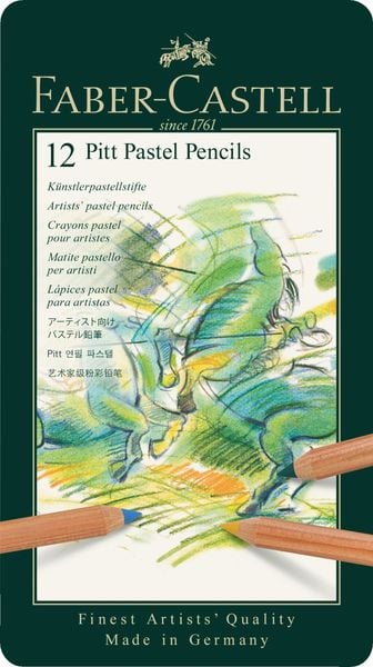 Faber-Castell Farbstifte Pitt Pastel, 12er Metalletui