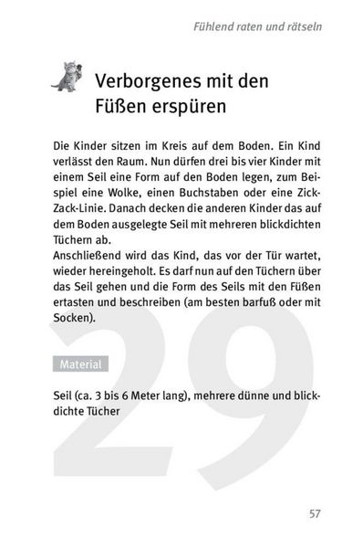 Produktbild: Die 50 besten F&uuml;hl- und Tastspiele