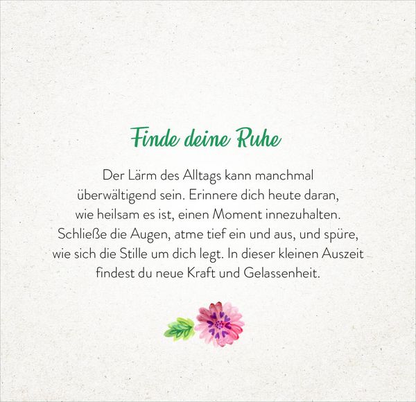 Produktbild: 365 Tage einatmen. Ausatmen. L&auml;cheln.