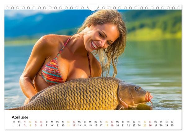 Produktbild: Hei&szlig; auf Karpfen (Wandkalender 2026 DIN A4 quer), CALVENDO Monatskalender