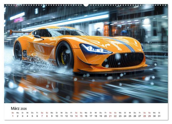 Produktbild: Schnelle Sportwagen (Wandkalender 2026 DIN A2 quer), CALVENDO Monatskalender