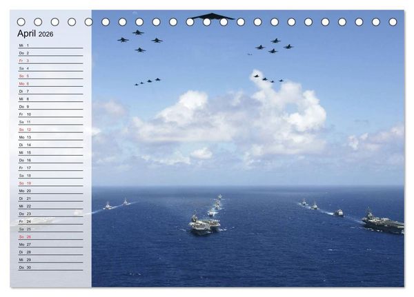 Produktbild: Streitkraft. Milit&auml;rische Impressionen (Tischkalender 2026 DIN A5 quer), CALVENDO Monatskalender