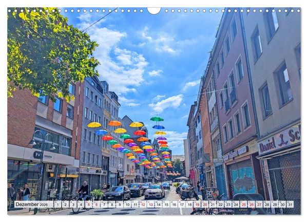 Produktbild: K&ouml;ln Perspektiven einer Stadt (Wandkalender 2026 DIN A3 quer), CALVENDO Monatskalender