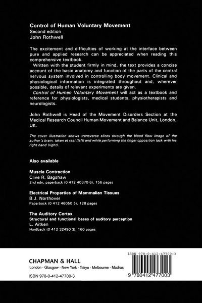 Produktbild: Control of Human Voluntary Movement