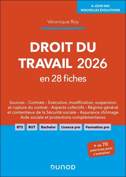 Produktbild: Droit du travail 2026 en 28 fiches
