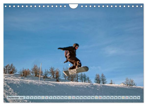 Produktbild: Snowboard - so cool (Wandkalender 2026 DIN A4 quer), CALVENDO Monatskalender