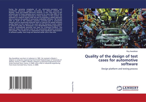 Produktbild: Quality of the design of test cases for automotive software