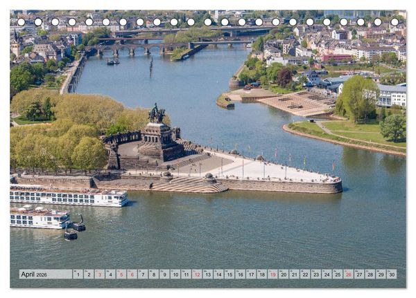 Produktbild: Koblenz Impressionen (Tischkalender 2026 DIN A5 quer), CALVENDO Monatskalender