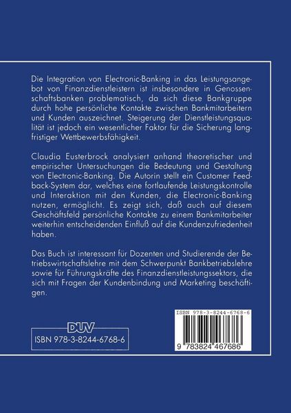 Produktbild: Steigerung der Dienstleistungsqualit&auml;t mit Electronic-Banking