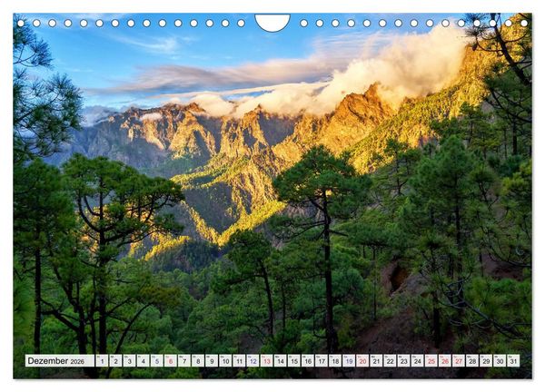 Produktbild: La Palma - La Isla Bonita - Kanarische Inseln (Wandkalender 2026 DIN A4 quer), CALVENDO Monatskalender