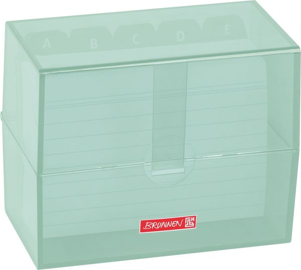 Produktbild: Brunnen Karteikasten Colour Code gef&uuml;llt &brvbar; 120&times;95&times;65 mm, A7, mint