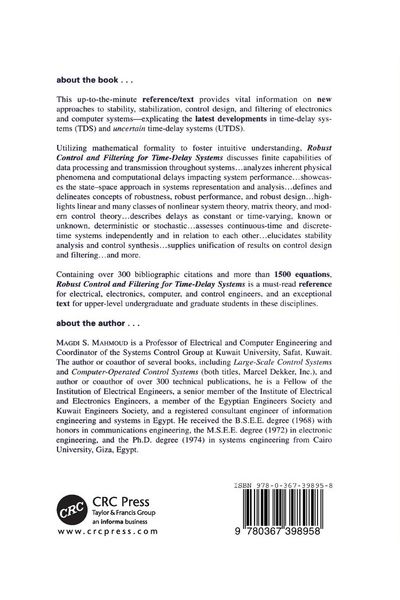 Produktbild: Robust Control and Filtering for Time-Delay Systems