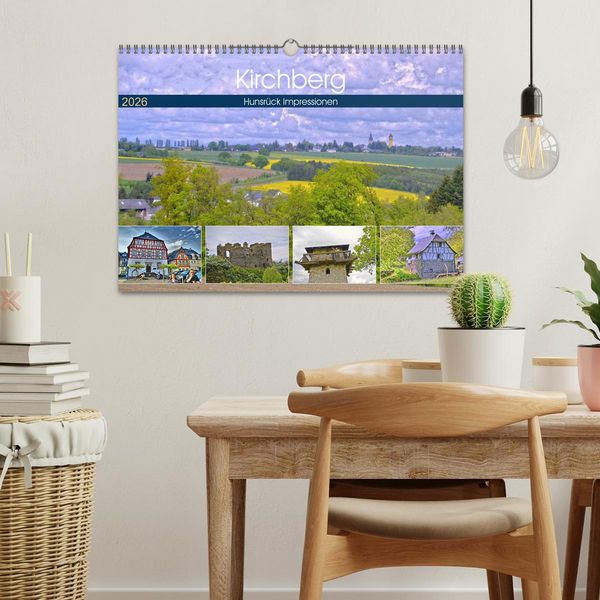 Produktbild: Kirchberg Hunsr&uuml;ck Impressionen (Wandkalender 2026 DIN A3 quer), CALVENDO Monatskalender