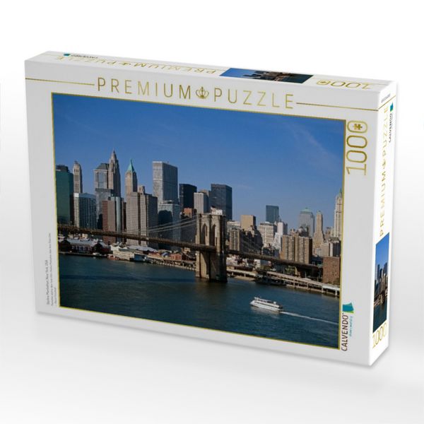 Produktbild: CALVENDO Puzzle Skyline Manhattan, New York, USA | 1000 Teile Lege-Gr&ouml;&szlig;e 64x48cm Foto-Puzzle f&uuml;r gl&uuml;ckliche Stunden