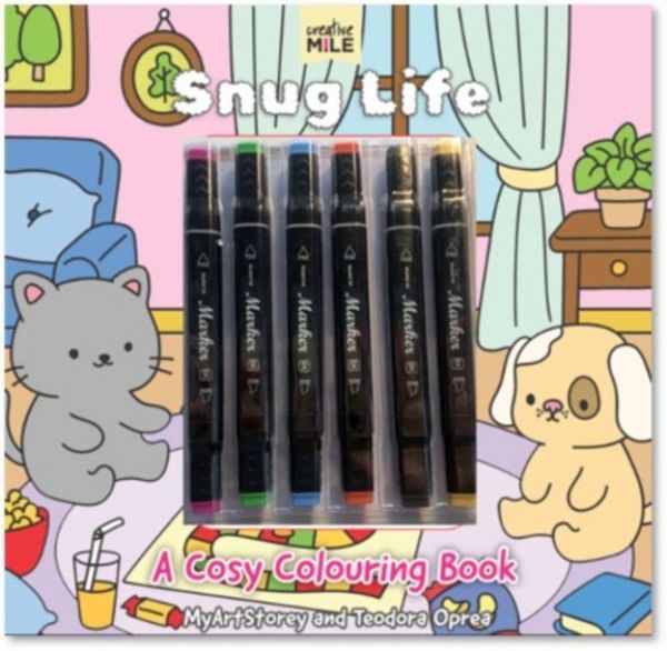 Produktbild: Snug Life: A Cosy Colouring Book and Markers