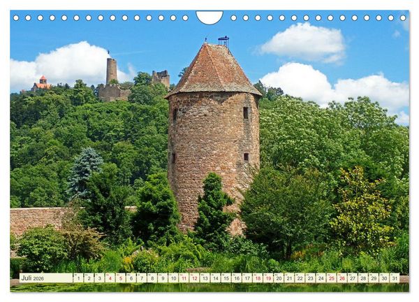 Produktbild: Weinheim erleben Schlosspark, Burgen und einladender Marktplatz (Wandkalender 2026 DIN A4 quer), CALVENDO Monatskalender