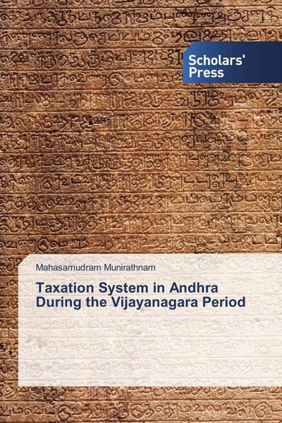 Produktbild: Taxation System in Andhra During the Vijayanagara Period