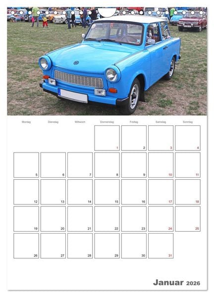 Produktbild: Ost-Oldtimer in Magdeburg (Wandkalender 2026 DIN A4 hoch), CALVENDO Monatskalender