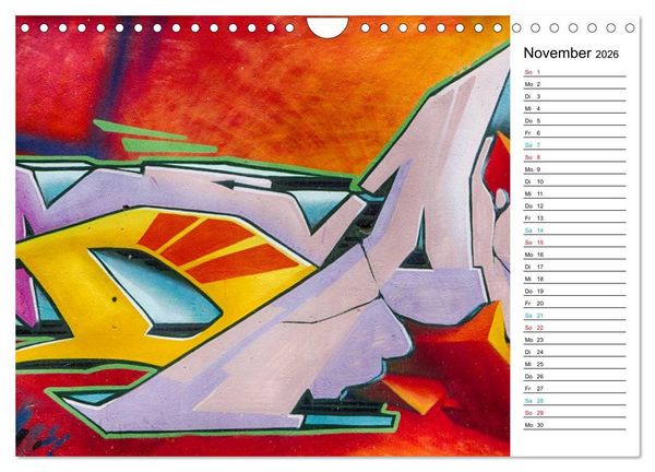 Produktbild: Dresden Graffiti (Wandkalender 2026 DIN A4 quer), CALVENDO Monatskalender