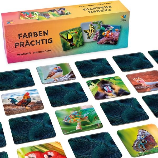 Produktbild: Farbenpr&auml;chtig - Memospiel