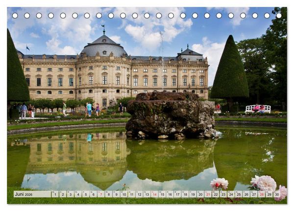 Produktbild: W&Uuml;RZBURG - ALTSTADT IMPRESSIONEN (Tischkalender 2026 DIN A5 quer), CALVENDO Monatskalender