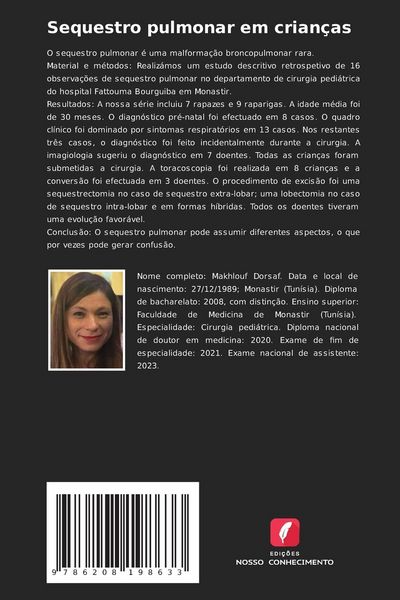 Produktbild: Sequestro pulmonar em crian&ccedil;as
