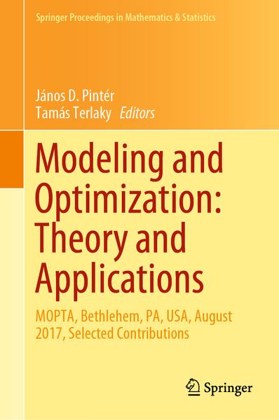 Produktbild: Modeling and Optimization: Theory and Applications