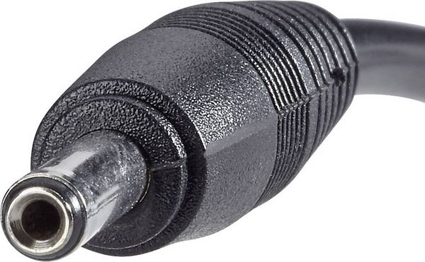 Produktbild: Renkforce USB-Stromkabel USB 2.0 USB-A Stecker, DC Stecker 3,5 mm 1.00 m Schwarz vergoldete Steckkontakte RF-4079667