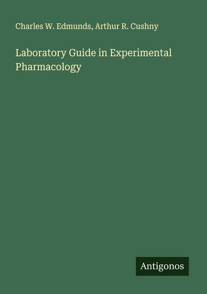 Produktbild: Laboratory Guide in Experimental Pharmacology