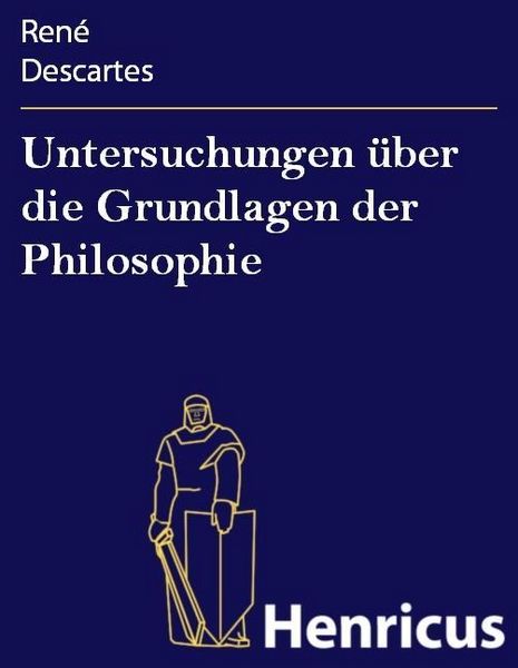Produktbild: Untersuchungen &uuml;ber die Grundlagen der Philosophie