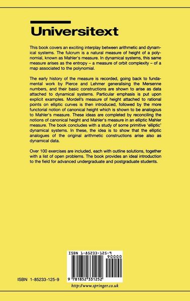 Produktbild: Heights of Polynomials and Entropy in Algebraic Dynamics