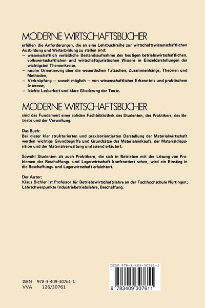 Produktbild: Beschaffungs- und Lagerwirtschaft