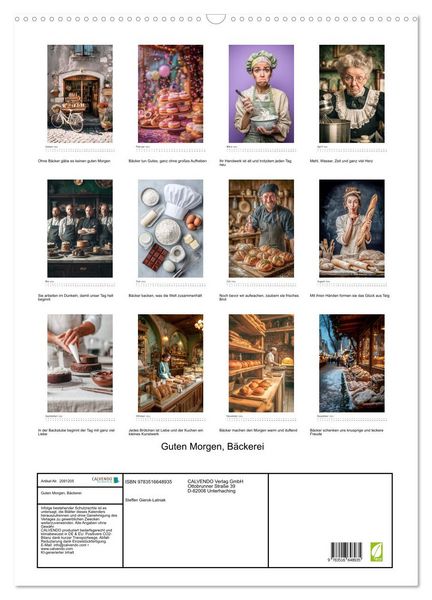 Produktbild: Guten Morgen, B&auml;ckerei (Wandkalender 2026 DIN A2 hoch), CALVENDO Monatskalender