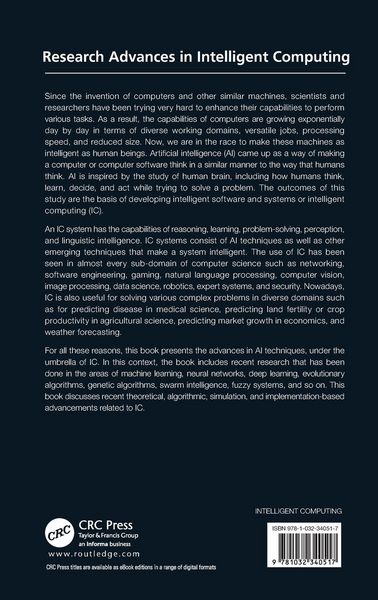Produktbild: Research Advances in Intelligent Computing