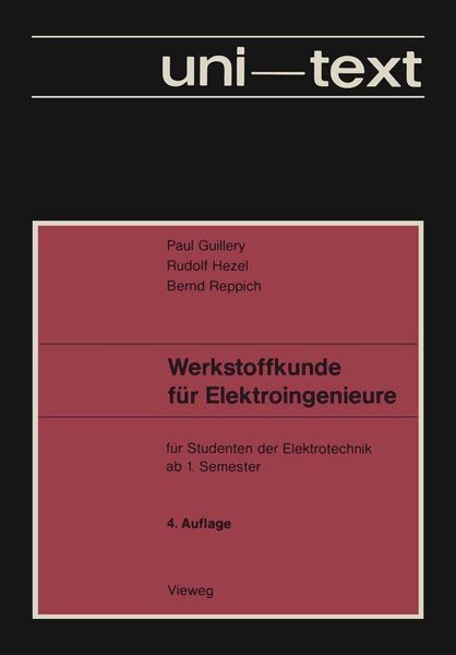 Produktbild: Werkstoffkunde f&uuml;r Elektroingenieure